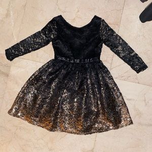 Black and Gold Dress by Blush by US Angels